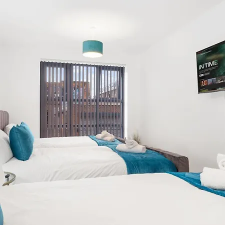 Ebra Stays - Choice Of 2 Or 3 Individual Beds - Luxury New Build ✪ Centre, Digbeth ✓ Smart Tv's & Large Corner Sofa - Apartament Birmingham
